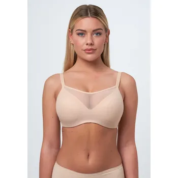 Podprsenka Sassa podprsenka 6166 - tělová, 75B (Podprsenka Soft s tylem LUXURY MESH)