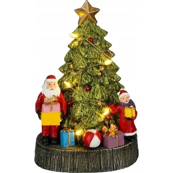 Vánoční dekorace Vánoční LED figurka stromeček dekorace 10 x 8,5 x 16 cm