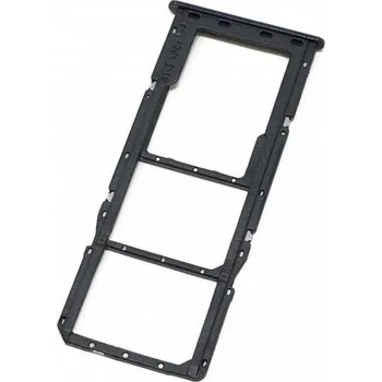 Náhradní díl pro mobilní telefon Samsung Galaxy A51, A71, SIM tray černý, držák, šuplík GH98-44757A / GH98-45036B