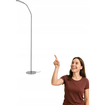 Stojací lampa Stojací lampa Rabalux ADELMO s integrovaným LED zdrojem 10 W šedá