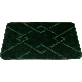 Koupelnová předložka KOUPELNOVÁ PŘEDLOŽKA MORENO LÁHVOVĚ ZELEŇ PROTISKLUZOVÁ 60x100 cm