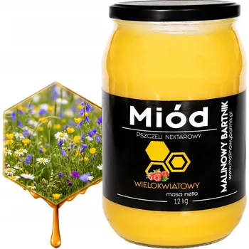 Květový nektarový med tekutý Malinowy Bartnik 1,2 kg