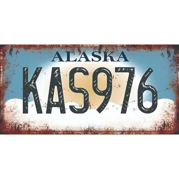 Plechová cedule Ceduľa značka Alaska 30x15cm