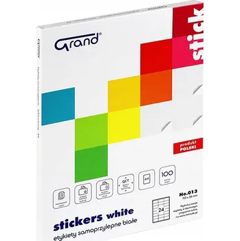 Papír Samolepicí etikety Grand 70x36mm, 100 archů
