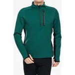 Mikina bez kapuce Smartwool Active Fleece s kapucí a 1/2 zipem - stálezelená velikost S