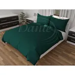 Dante Povlečení Dolly uni tmavě zelené - 200x140 cm + 90x70 cm