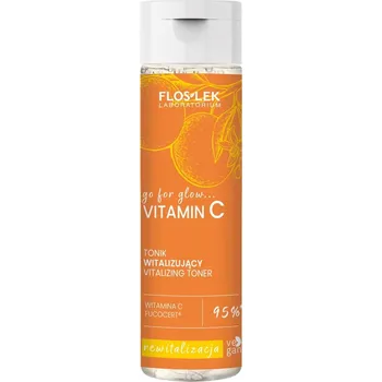 Přípravek na čištění pleti a oči Floslek go for glow VITAMIN C vitalizační tonikum 200 Ml