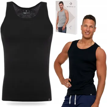 Pánské tričko Moraj BMP650-002 kulatý tílko bez rukávů černé, velikost L