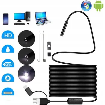 IP kamera INSPEKČNÍ KAMERA DUO ENDOSKOP 10M 6 LED ANDROID IOS