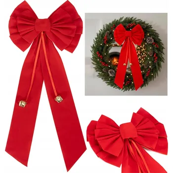 Vánoční dekorace CA1449 mašle 20 x 49 cm