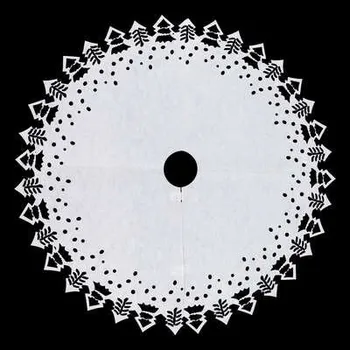 Vánoční dekorace Bílý koberec pod stromek