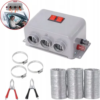 Ventilátor topení a klimatizace OGRZEWANIE POSTOJOWE NAGRZEWNICA SPALOVACÍ OHŘÍVAČ 12V DO AUTA 500-800W 3 VÝDECHY