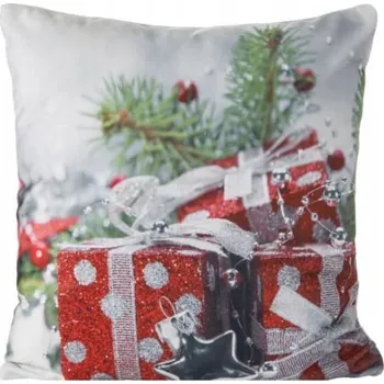 Povlak na dekorativní polštářek Vánoční povlak na polštář 40x40 EuroFirany Jingle/1