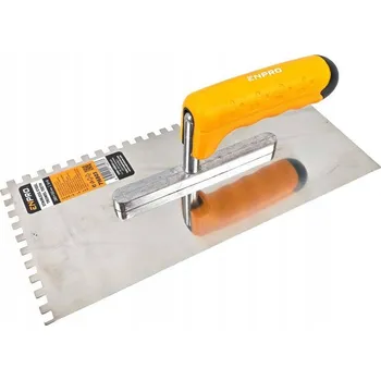 Zednické hladítko Hladítko nerez, zub 6 mm, 280 x 130 mm, gumová rukojeť, ENPRO