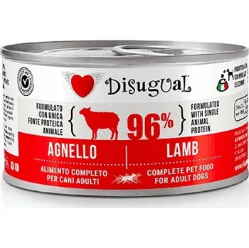 Krmivo pro psa Disugual mokré Krmivo pro psy s jehněčím a hruškou 150g