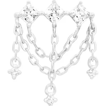 Piercing Junipurr jewelry Junipurr jewelry Bezzávitová koncovka piercingu ze 14 kt bílého zlata 585/1000 Amirah