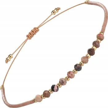 Náramek Náramek KailaArt z jaspisu, hnědý, nastavitelná délka