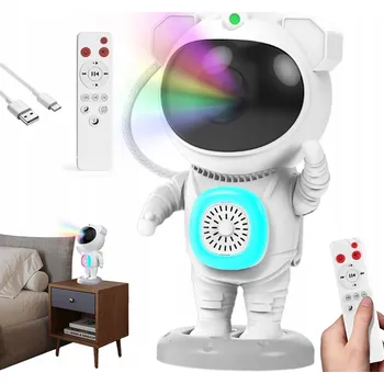Noční světlo PROJEKTOR NOČNÍ OBLOHY ASTRONAUT NOČNÍ LAMPA PROJEKTOR V 1 BT REPRODUKTOR + DÁLKOVÉ OVLÁDÁNÍ