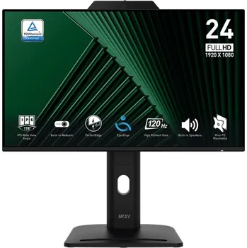 Počítačové příslušenství MSI Pro/MP242PMG/23,8"/IPS/FHD/120Hz/1ms/Černá/3R