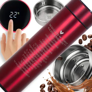 Termohrnek TERMOHRNEK Z WYŚWIETLACZEM LED S GRAVÍROVÁNÍM GRAVÍROVÁNÍM DÁRKOVÝCH DÁREK