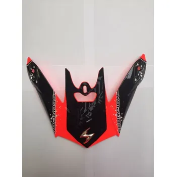 Helma na motorku SCORPION VX-20 AIR QUARTZ kšilt neonově červený