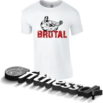 Pánské tričko TITANUS tričko Brutal (bílá/červená) L