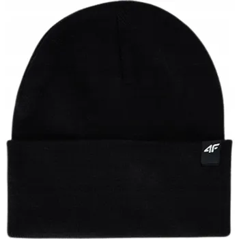 Čepice 4F zimní čepice beanie černá, univerzální velikost