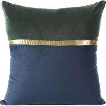 Povlak na dekorativní polštářek Dekorační povlak na polštář 45x45 Eurofirany Mink 15d tmavě zelený