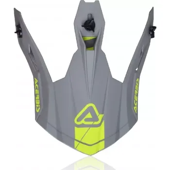 Helma na motorku ACERBIS kšilt k přilbě X-PRO VTR/STEEL CARBON šedá/žlutá