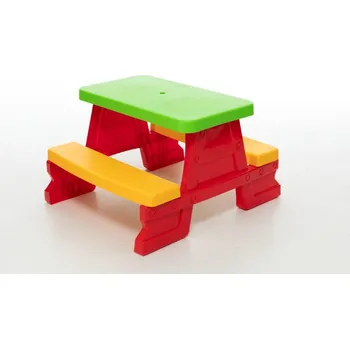 Dětský zahradní nábytek Dětský piknikový stůl červený 5067