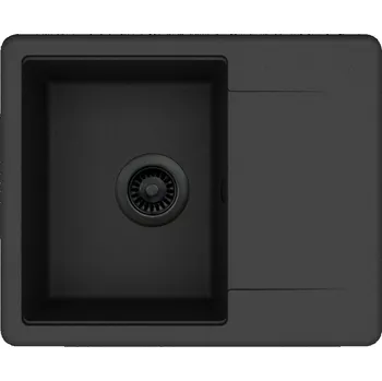 Kuchyňský dřez Granitový dřez Aquastone EASY 30 Metalická černá s černou výpustí