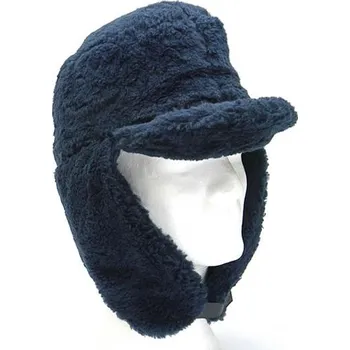 Klobouk ARMÁDNÍ ORIGINÁL HOLANDSKO Čepice námořní ušanka zimní s kožešinou modrá Holandsko originál Velikost: 58
