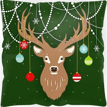 Polštář DEKORAČNÍ POVLEČENÍ NA POLŠTÁŘEK VÁNOČNÍ MOTIV 40x40 cm - POVLEK NA POLŠTÁŘEK S VÁNOČNÍM VZOREM DÁREK