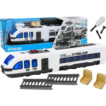 Vláček a vláčkodráha Mamido Osobní vlak Stavebnice DIY se zvuky a světly