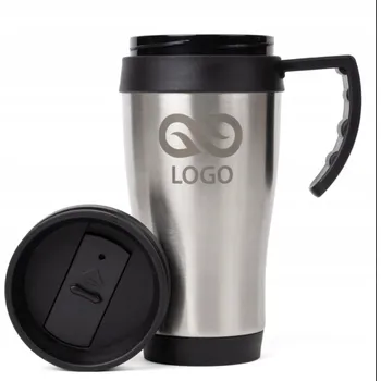 REKLAMNÍ HRNKY s gravírováním S LOGEM, ocelové hrnky, hrnek 420ml ALASKA2 10 Ks