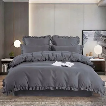 Povlečení Povlečení Luxusní 4dílné s volánkem 160x200 Povlaky na polštáře 70x80