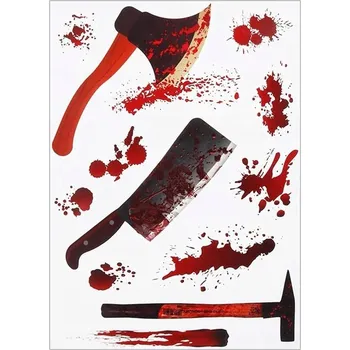 Party dekorace SAMOLEPKY HALLOWEEN STRAŠIDELNÉ DEKORACE OZDOBY NA OKNO SADA 12 KS