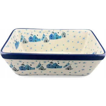 Forma na pečení Forma na pečení forma na biskupský chlebíček paštika UNIKÁT Domky zima U5183 Bolesławiec