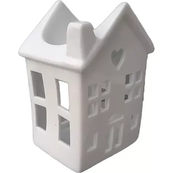 Aroma lampa Aromalampa domek bílý 13 x 7 aroma lampa keramika