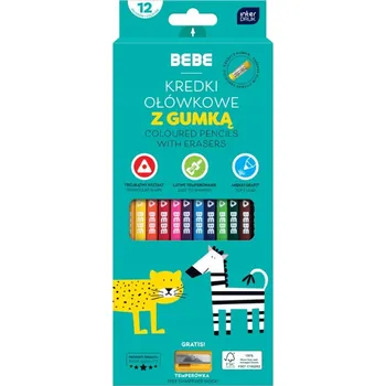 Kresba 357519 PASTELKY 12 BAR. BEBE KIDS S GUMOU INTERDRUK