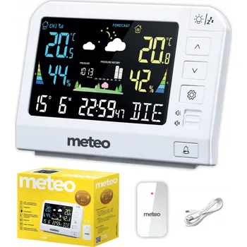 Meteostanice METEOROLOGICKÁ STANICE METEO SP205 PŘEDPOVĚĎ POČASÍ HYGROMETR VENKOVNÍ SENZOR DCF
