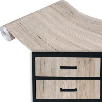 Tapeta Samolepicí Fólie na nábytek imitující dřevo SONOMA SAND 45x50