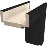 Obložková zárubeň DRE pro tloušťku stěny 14-18 cm černá CPL 80 cm levá O3CPLC80L