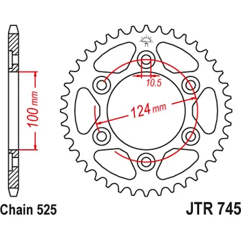 Řetězová sada pro motocykl Rozeta DUCATI 1000 S Monster i.e. (04-05) rok 04-05