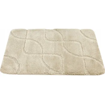 Koupelnová předložka KOUPELNOVÁ PŘEDLOŽKA BÉŽOVÁ PROTISKLUZOVÁ PRATELNÁ ROHOŽ DO KOUPELNY 60x100 cm