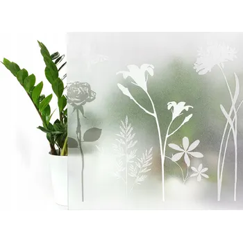 Okenní fólie Dekorativní dýha na sklo Fólie Okenní statická vitráž Jaro 45x150 cm