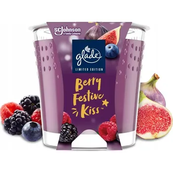 Svíčka Glade Berry Festive Kiss, vonná svíčka 112g