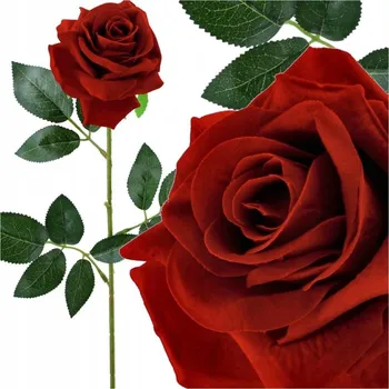 umělá květina UMĚLÉ KVĚTINY RŮŽE 70 cm – dekorace na DEKORACE, do vazby, dekorace – RŮŽE, větvička