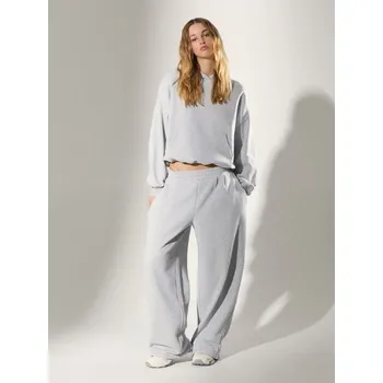 Dámské kalhoty Tepláky s širokými nohavicemi - M - House - šedá - 664GX-85M