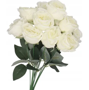 umělá květina UMĚLÉ KVĚTY ROSTLINY RŮŽE KYTICE HUSTÁ XXL 50CM